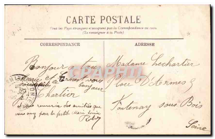 CPA Lyon Abside de la Cathedrale Saint Jean et Abside de Notre Dame de Fourviere  — Verso