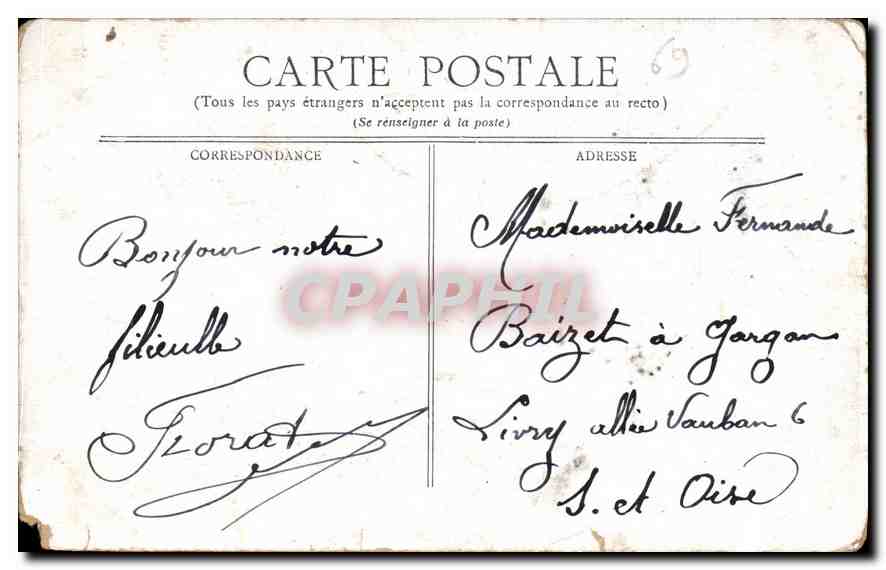 CPA Lyon Eglise Sainte Blandine  — Verso