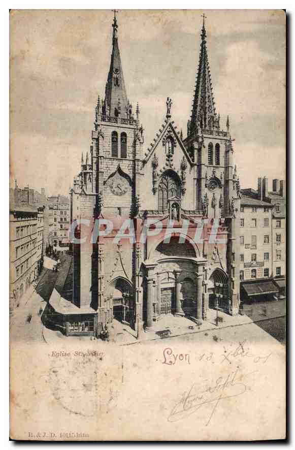 Église Saint-Nizier — Lyon — B. & J. D. 10116 (Indus)