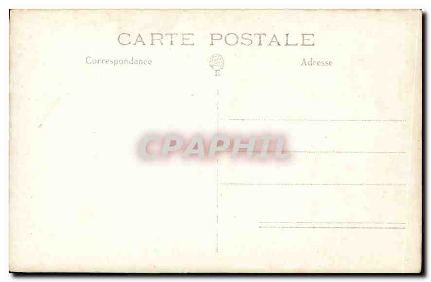 CARTE PHOTO Femme Château — Rückseite