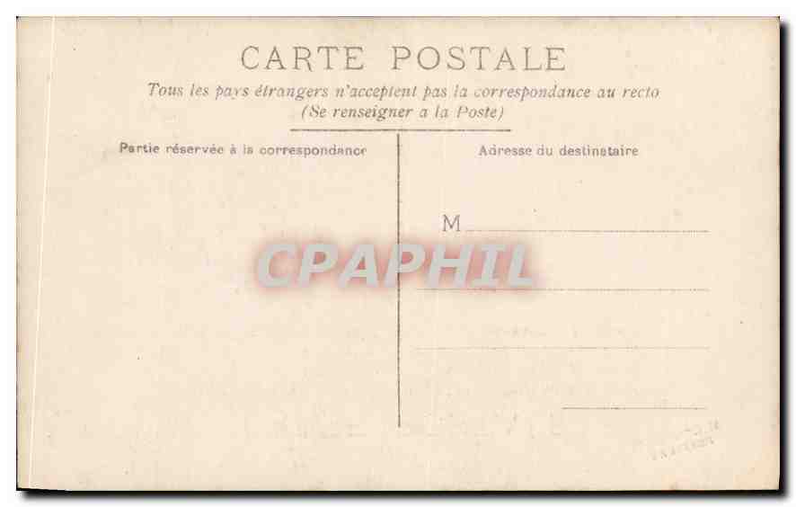 CARTE PHOTO Eglise Creche — Rückseite