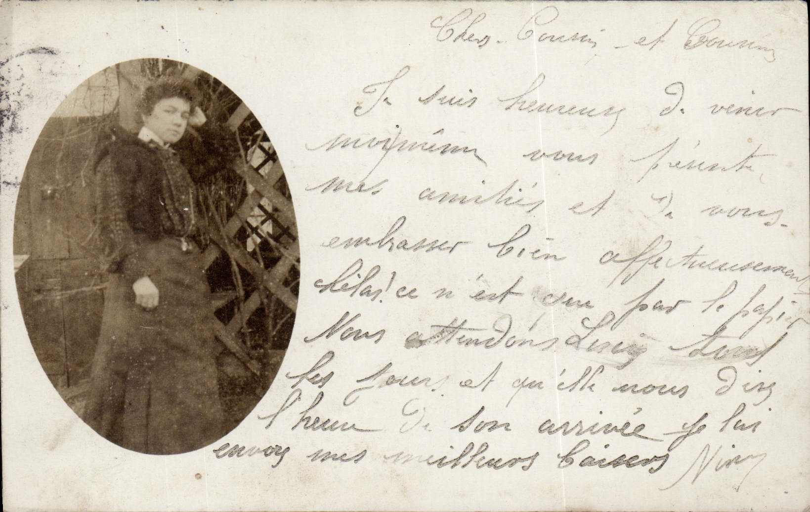 CARTE PHOTO Femme