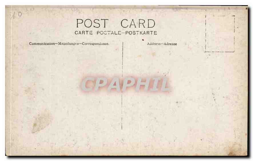 CARTE PHOTO Homme — Verso