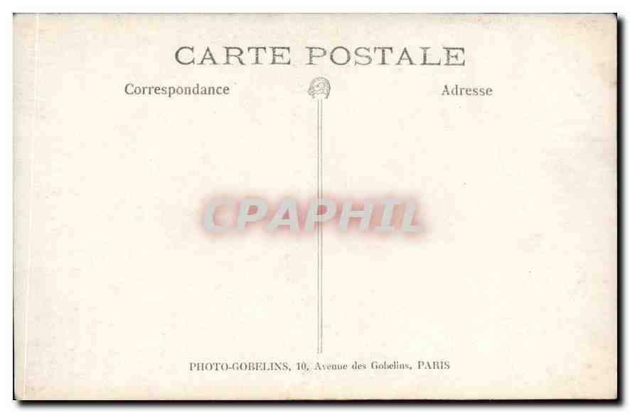 CARTE PHOTO Femme Enfant — Verso