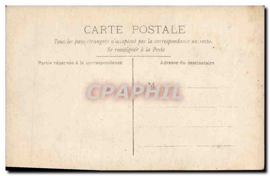 CARTE PHOTO Femme — Verso