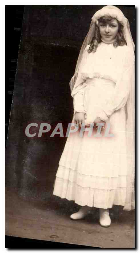 CARTE PHOTO Enfant Communiante