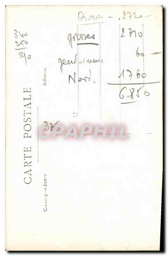 CARTE PHOTO Enfants — Verso