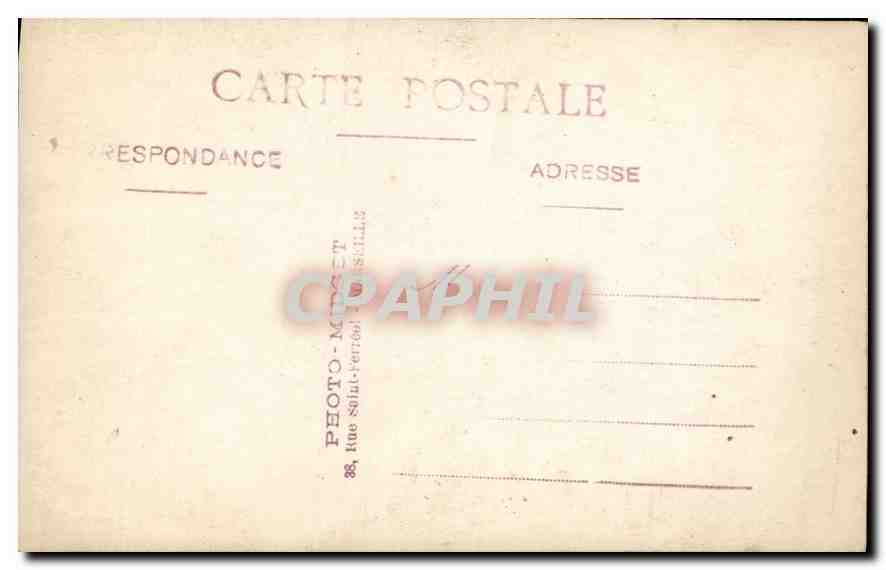 CARTE PHOTO Homme Marseille — Verso