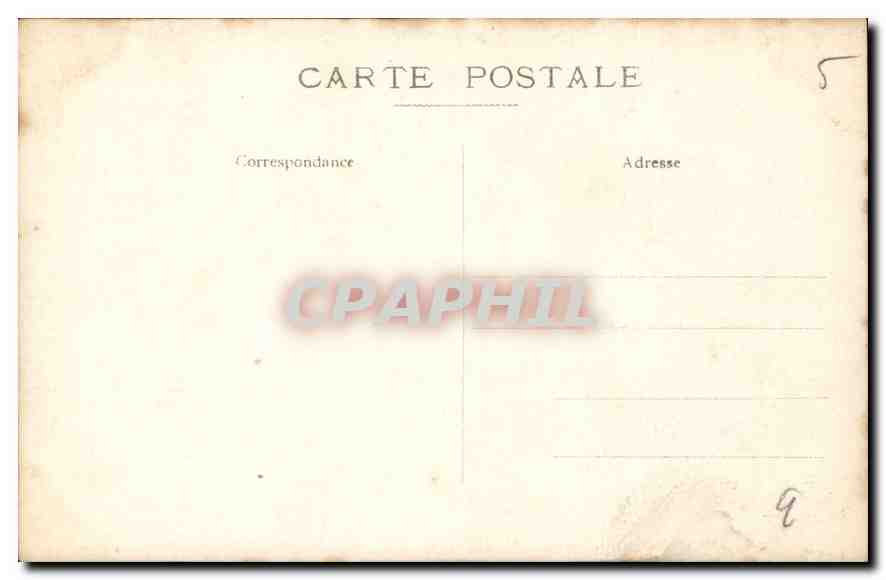 CARTE PHOTO Femme Chien — Rückseite