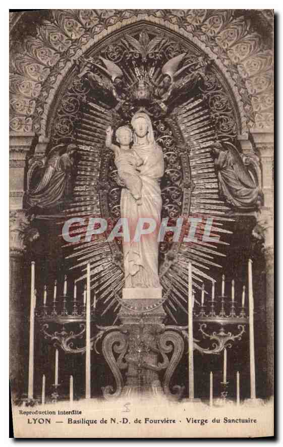 LYON — Basilique de N.-D. de Fourvière — Vierge du Sanctuaire
