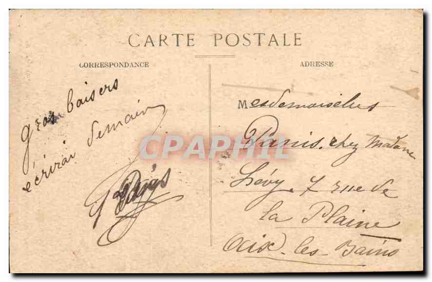 CPA Lyon Cathedrale Saint Jean L'horloge astronomique — Verso