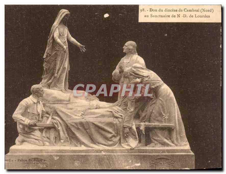 CPA Don du diocese de Cambrai Nord au Sanctuaire de ND de Lourdes 