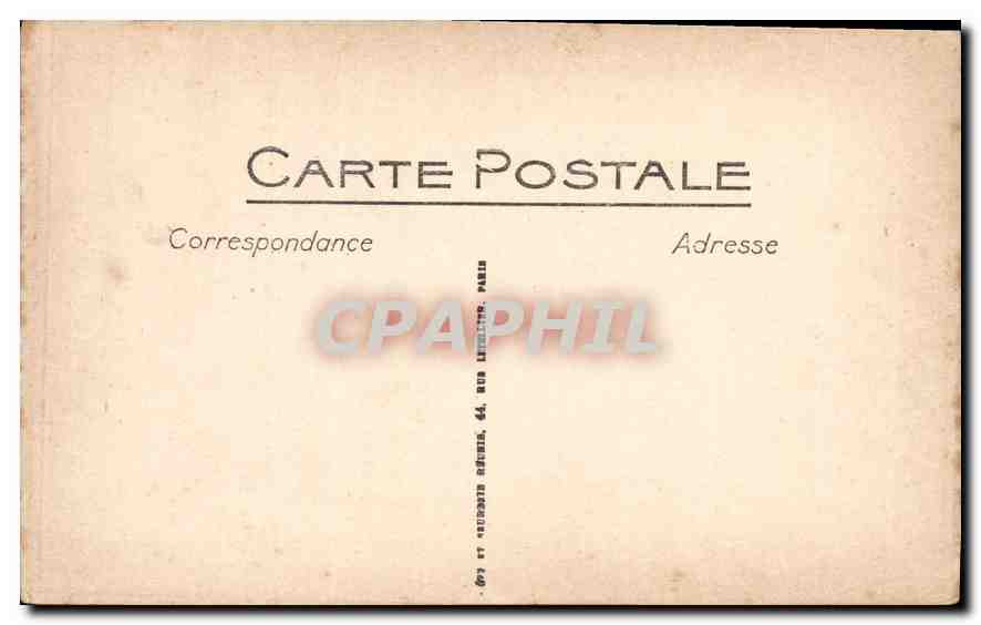 CPA Lourdes Vue generale et le Pic du Jer  — Verso