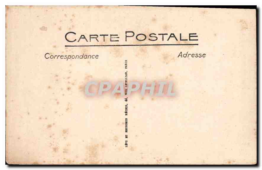CPA Lourdes L'Apparition  — Verso