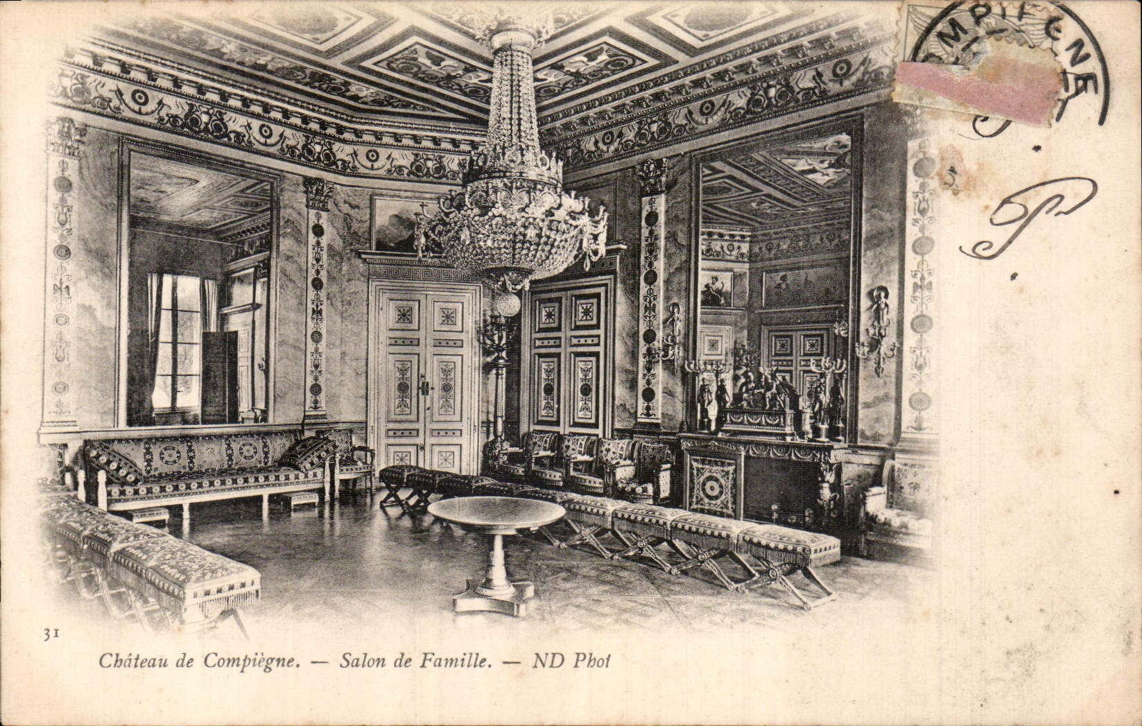 CPA Chateau de Compiegne Salon de Famille 