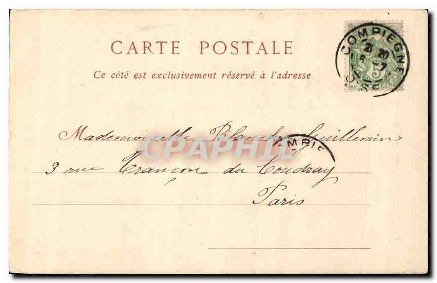 CPA Compiegne L'Eglise Saint Antoine  — Rückseite