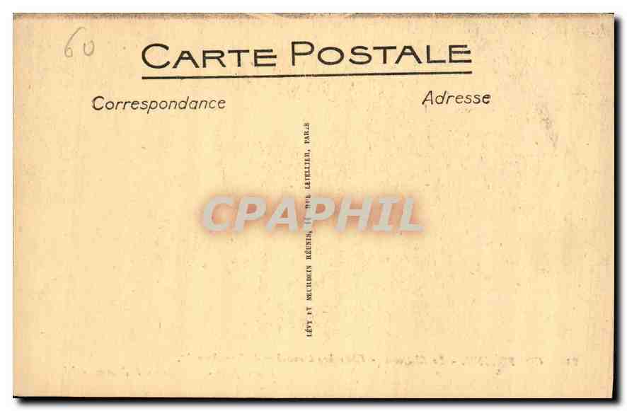 CPA Compiegne Le Chateau Chambre a coucher de Napoleon  — Rückseite