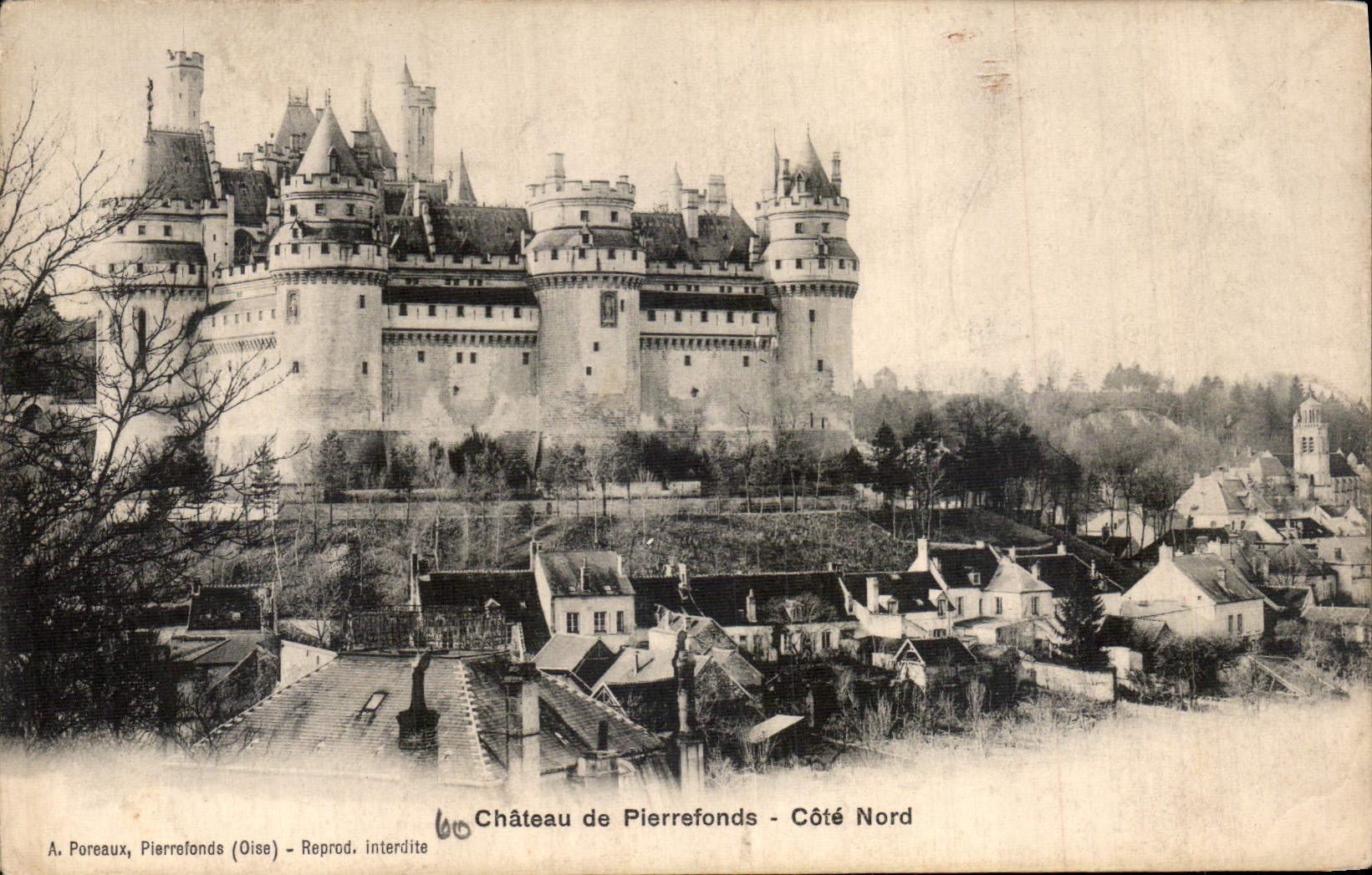 CPA Chateau de Pierrefonds Cote Nord 
