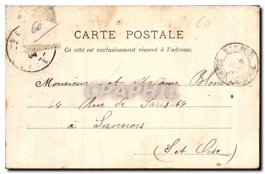 CPA Senlis Porte principale de la Cathedrale  — Rückseite