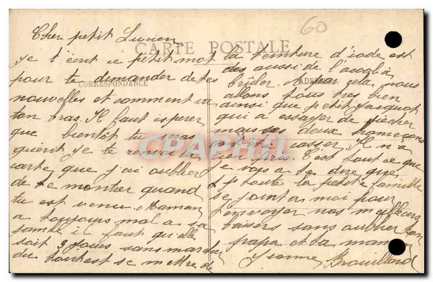 CPA Pierrefonds Foret de Compiegne  — Rückseite
