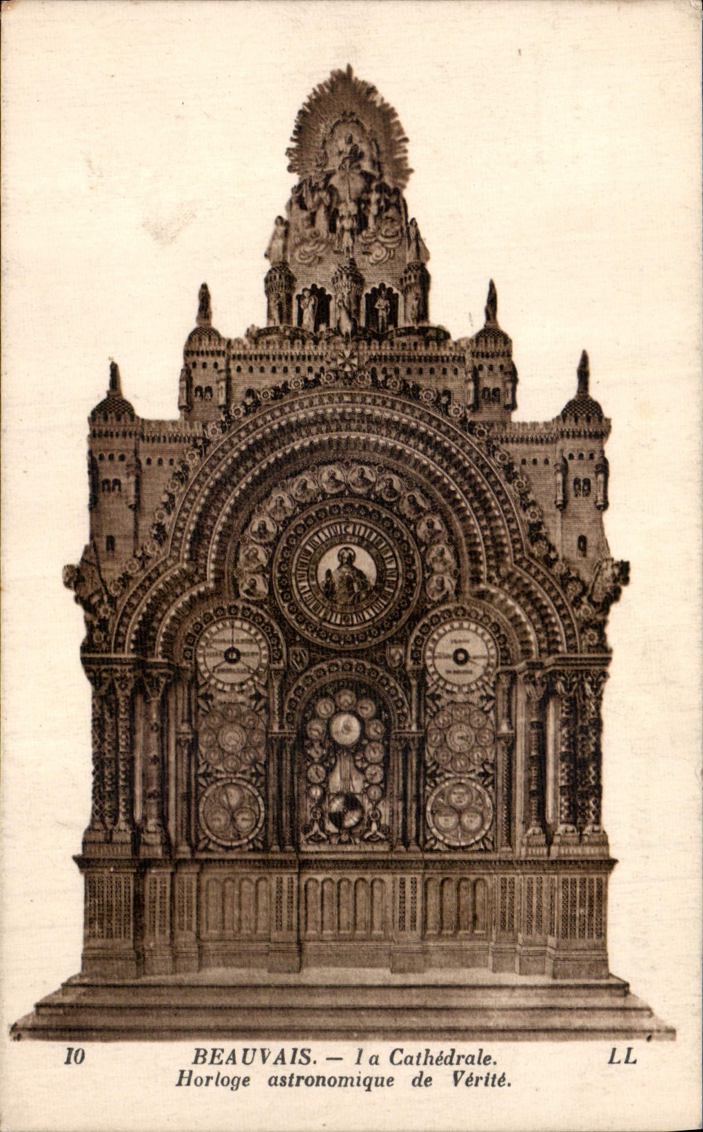 CPA Beauvais La Cathedrale Horloge astronomique de Verite 