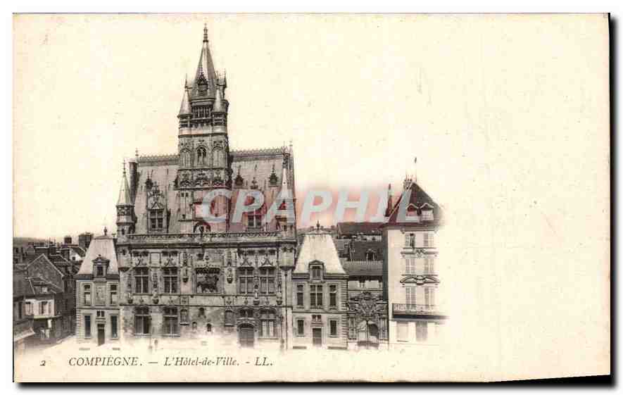 CPA Compiegne L'Hotel de Ville 