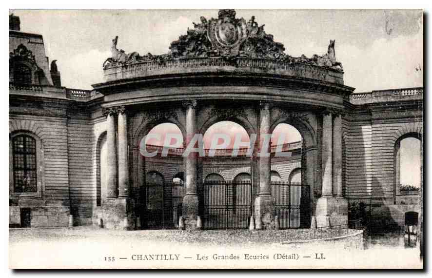 Chantilly — Les Grandes Écuries (Détail) — LL. — n° 155