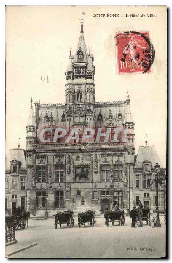 CPA Compiegne L'Hotel de Ville 