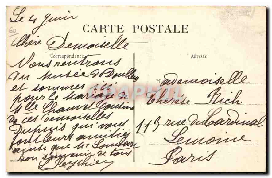 CPA Compiegne L'Hotel de Ville  — Rückseite