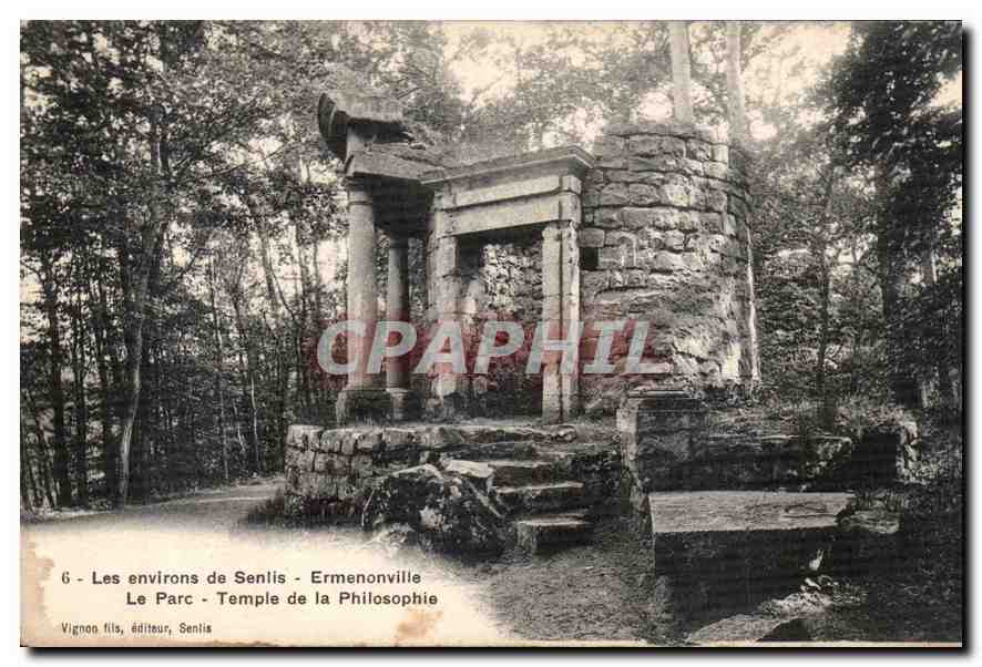 CPA Les environs de Senlis Ermenonville Le Parc Temple de la Philosiphie 