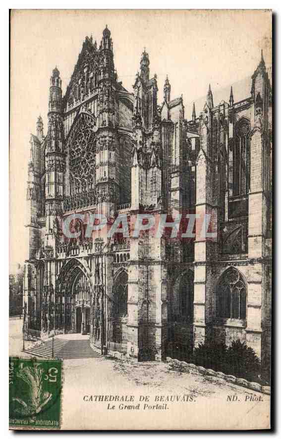 CPA Cathedrale de Beauvais Le Grand Portail 