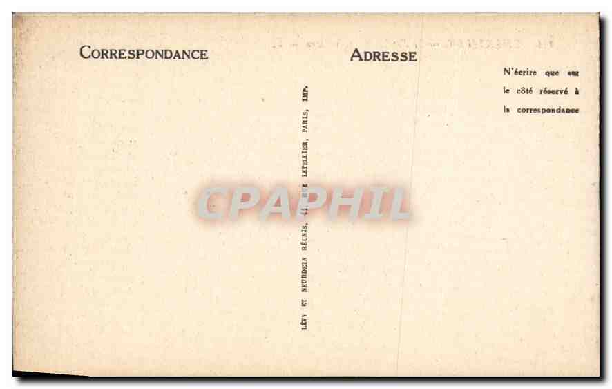 CPA Chantilly Le Jardin de la Voliere  — Rückseite