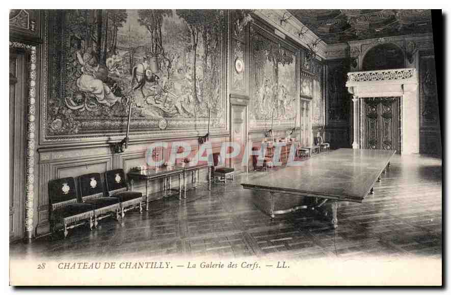 CPA Chateau de Chantilly La Galerie des Cerfs 