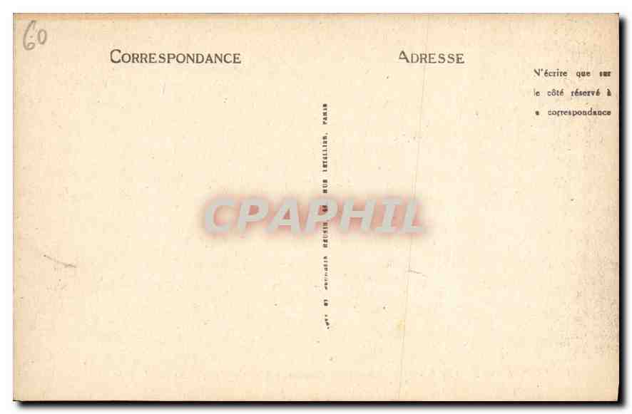 CPA Compiegne Le Chateau Salle des Gardes  — Rückseite