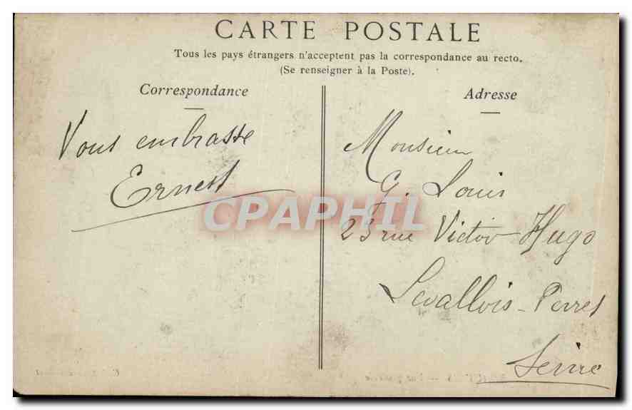 CPA Beauvais Vue generale  — Rückseite
