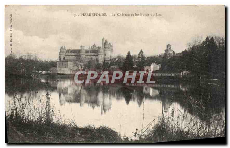 Pierrefonds - Le Château et les Bords du Lac — Photo G. Duclos, série 5