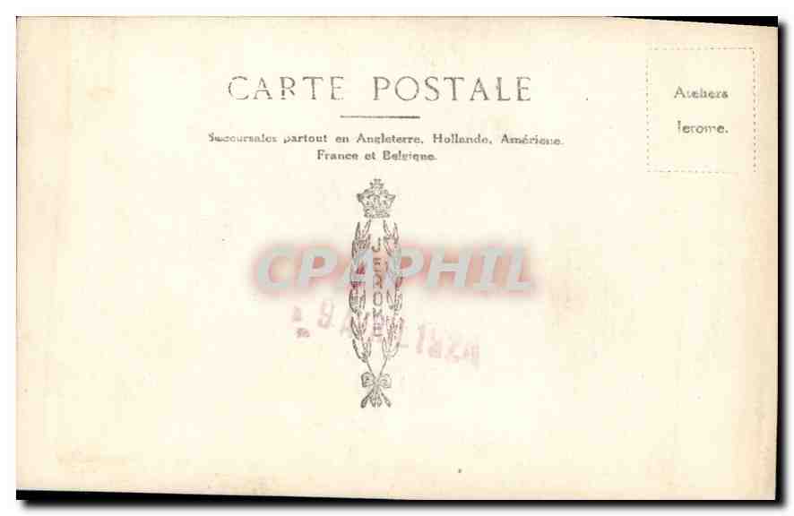 CARTE PHOTO Femme — Verso