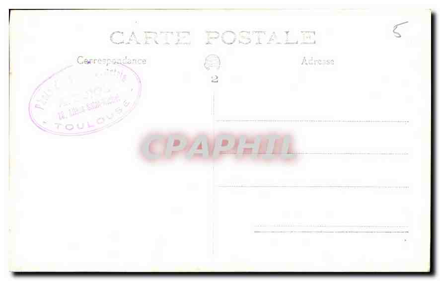 CARTE PHOTO Femme Enfants — Verso