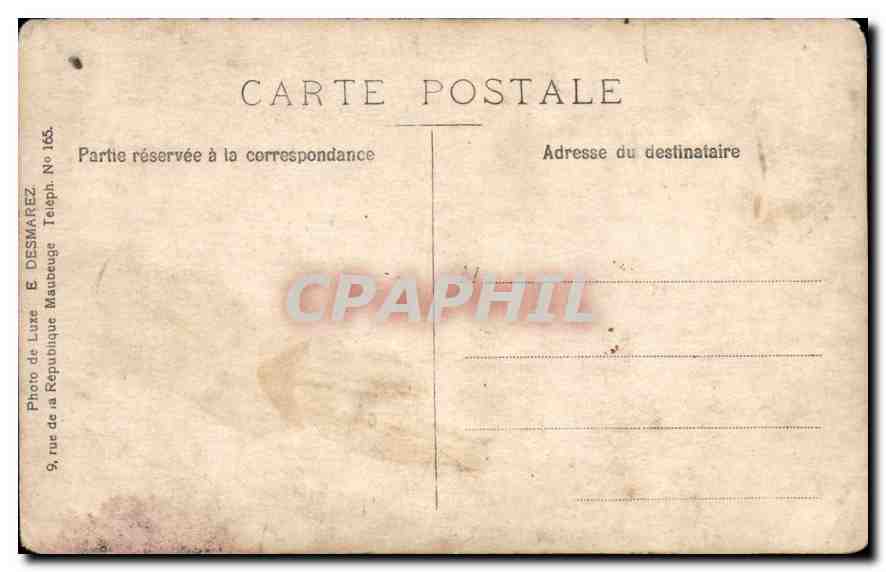 CARTE PHOTO Femme — Rückseite