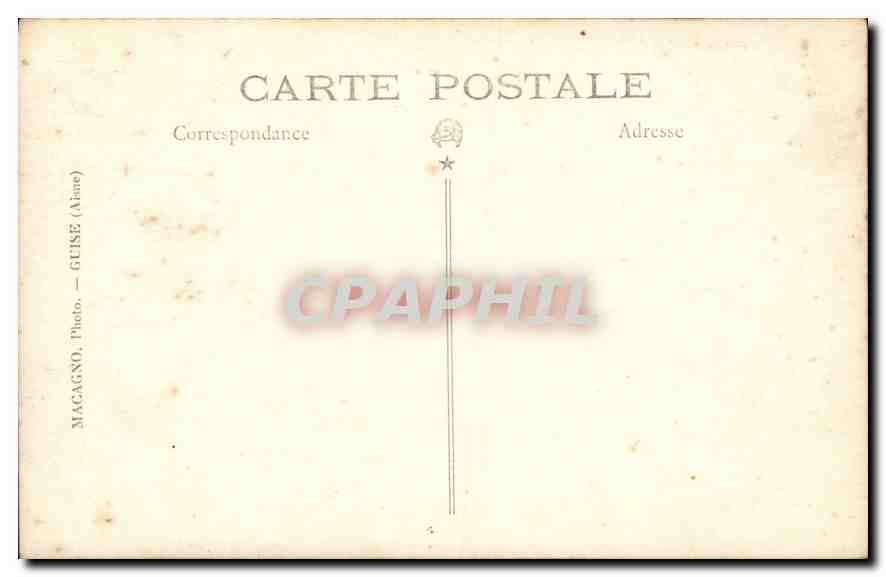 CARTE PHOTO Enfants — Verso