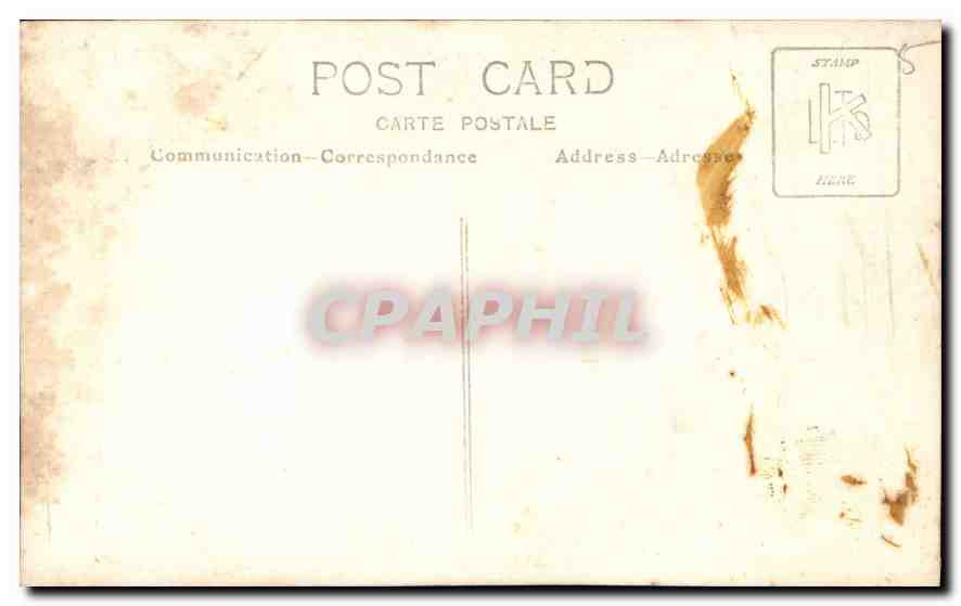 CARTE PHOTO Femme  — Rückseite