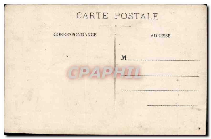 Mme Bruneau — avec chien — carte postale anonyme — Verso