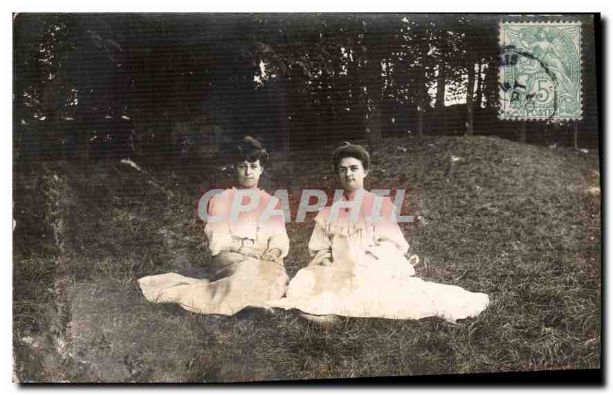 CARTE PHOTO Femmes Compiegne Oise