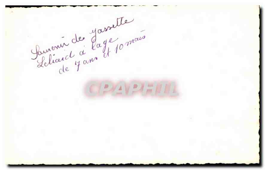 CARTE PHOTO Enfant Migennes — Rückseite