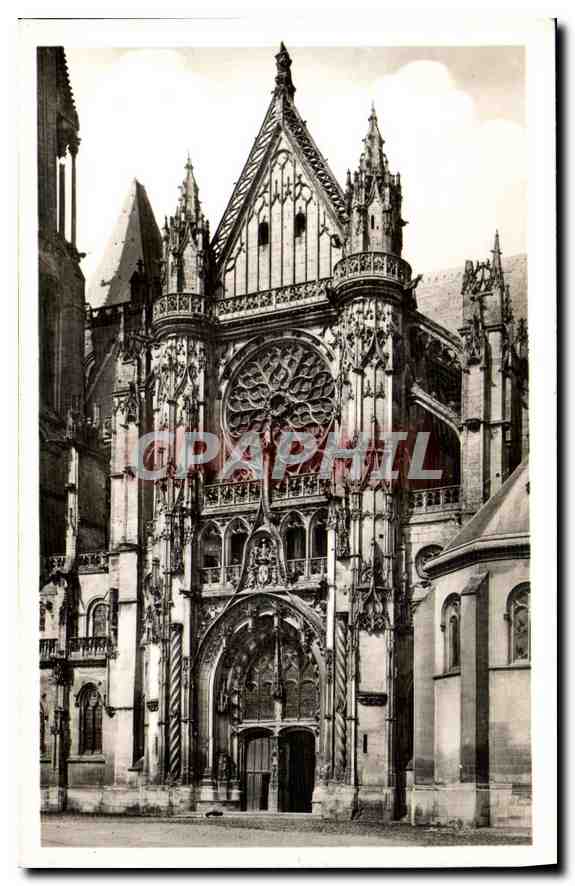 CPA Senlis Oise La Cathedrale Le Portail Sud 