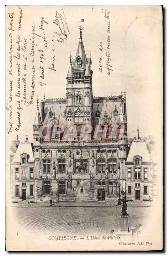 CPA Compiegne L'Hotel de Ville 