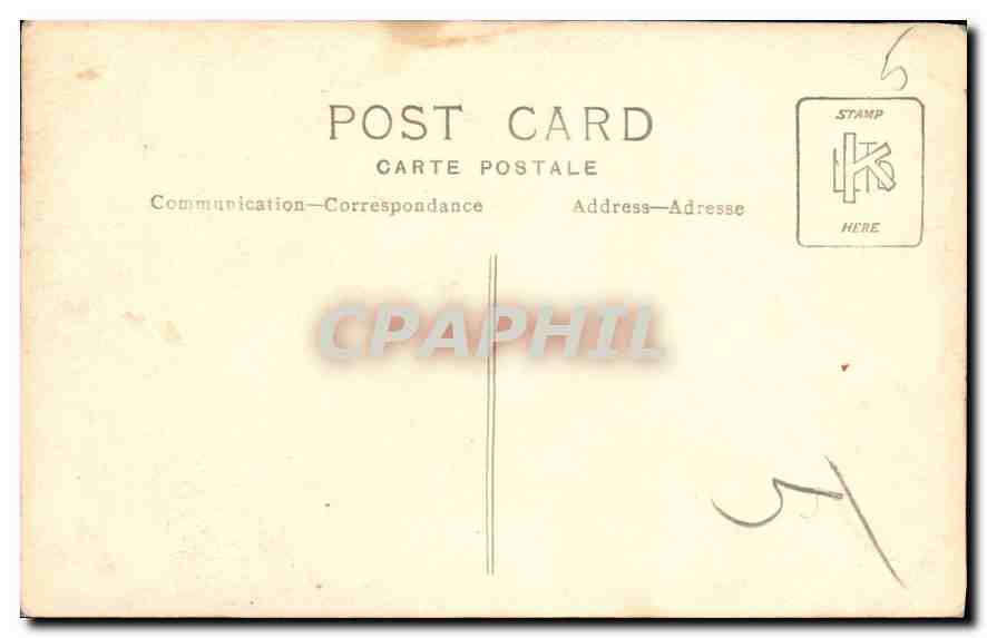 CARTE PHOTO Hommes Enfant La Vaclette — Verso