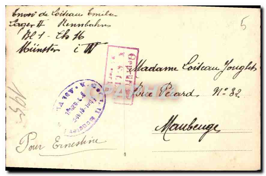 CARTE PHOTO Soldat Militaria — Back