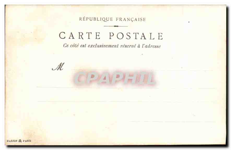 CARTE PHOTO Femme — Verso