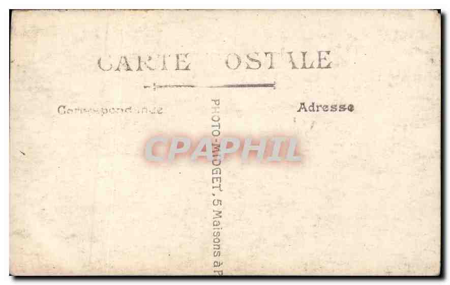 CARTE PHOTO Femme — Verso